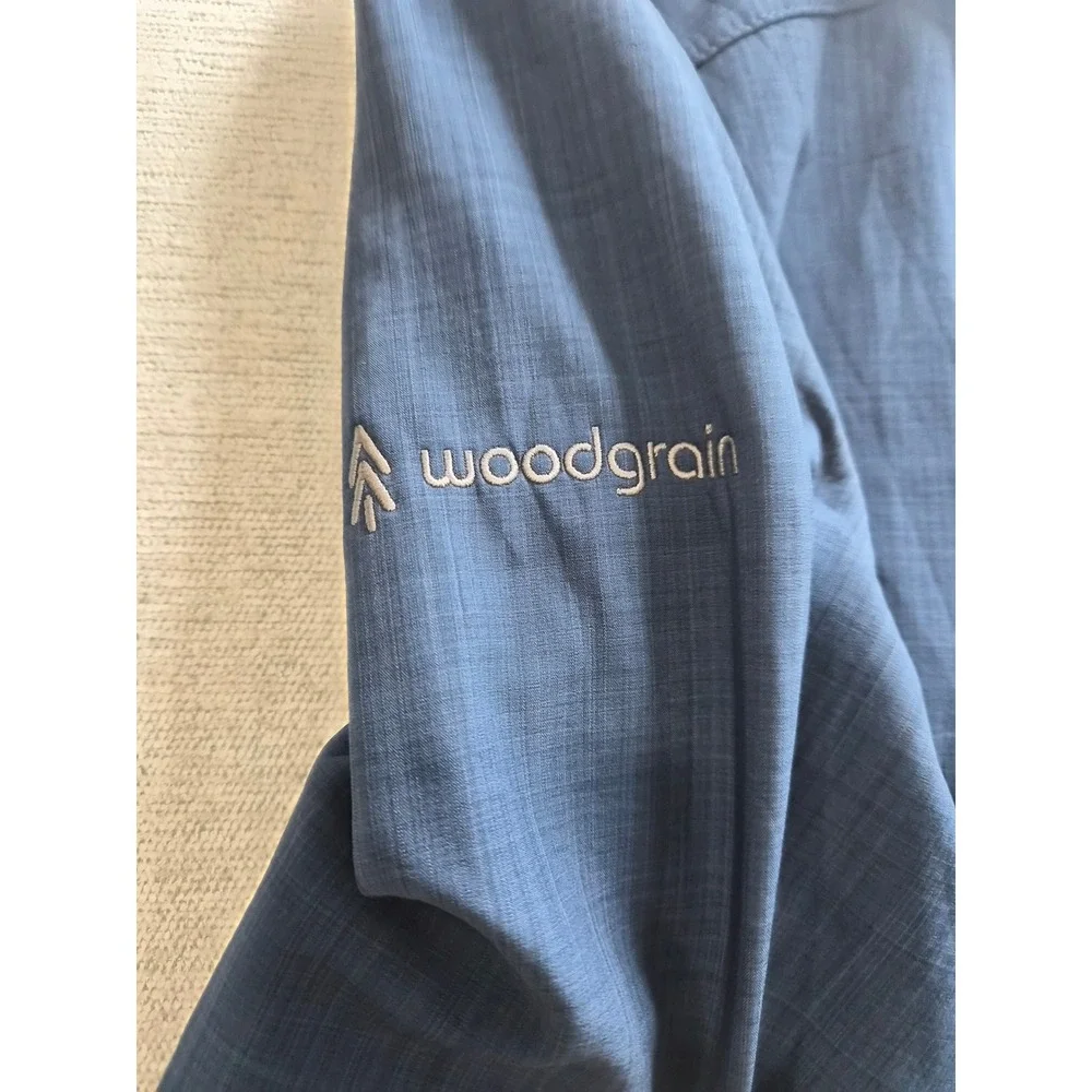 Eddie Bauer Shaded Crosshatch Soft Shell Jacket Mens Large Blue Fleece Lined